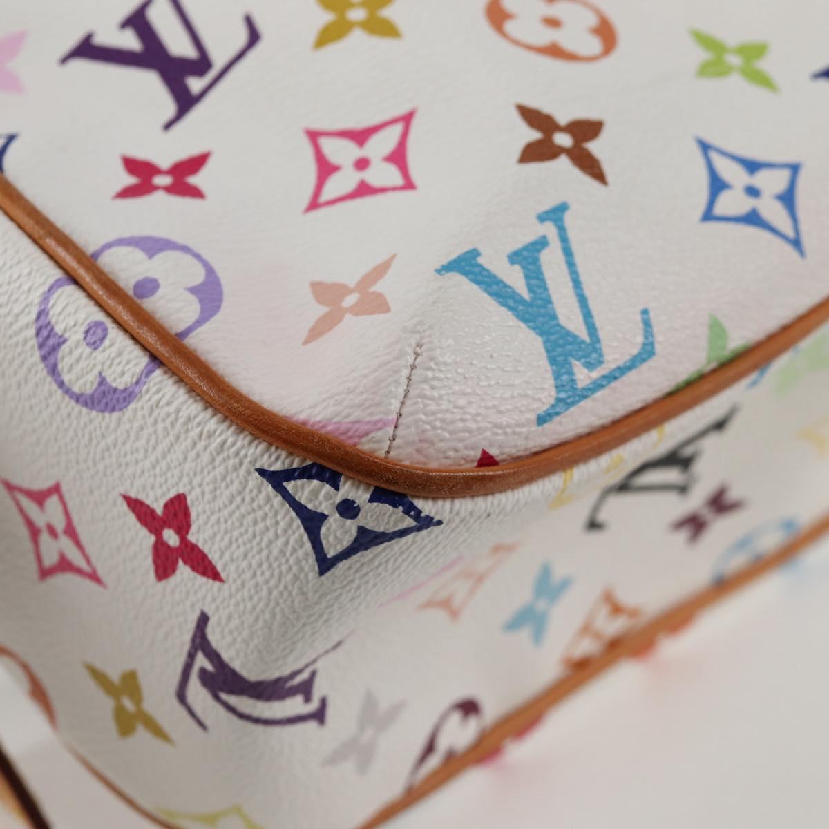 LOUIS VUITTON Monogram Multicolor Lodge GM Bag White M40051 Auth 136625V