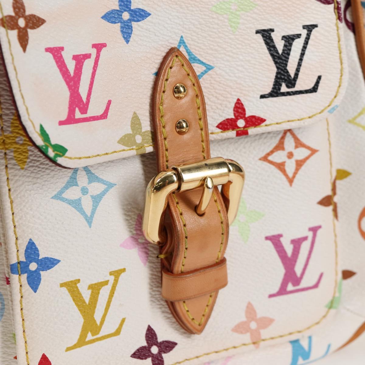 LOUIS VUITTON Monogram Multicolor Lodge GM Bag White M40051 Auth 136625V