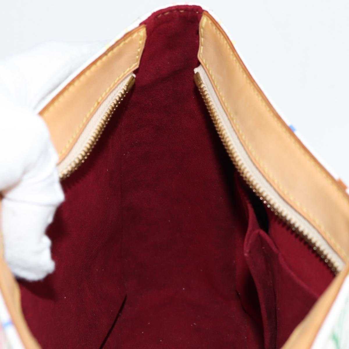 LOUIS VUITTON Monogram Multicolor Lodge GM Bag White M40051 Auth 136625V