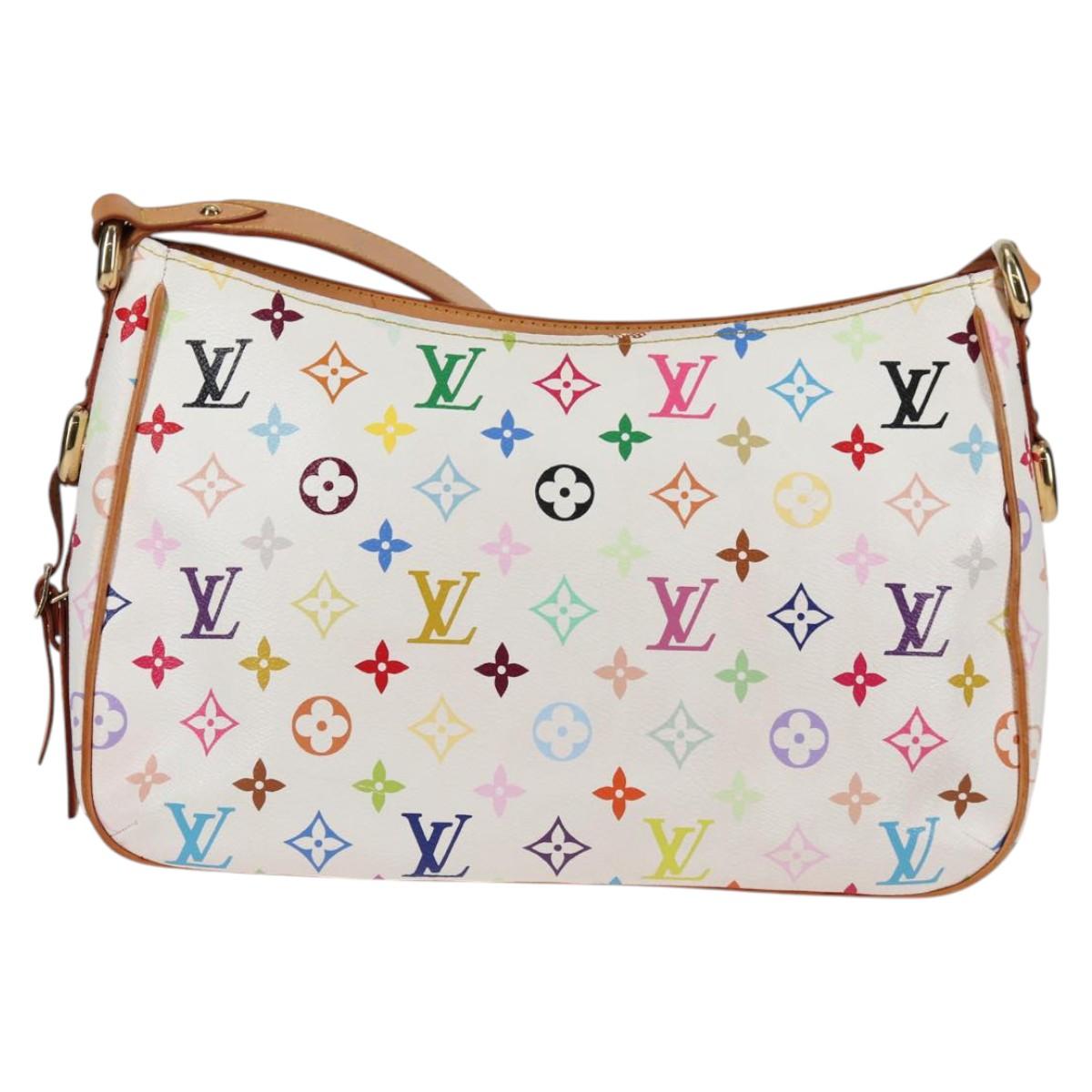 LOUIS VUITTON Monogram Multicolor Lodge GM Bag White M40051 Auth 136625V