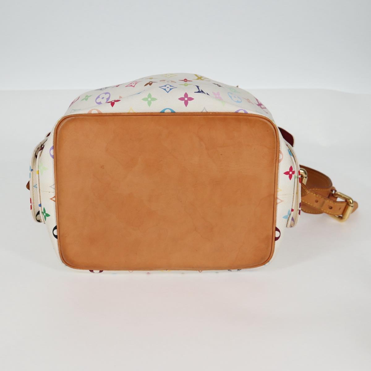 LOUIS VUITTON Monogram Multicolor Petit Noe Bag White M42229 LV Auth 136626V
