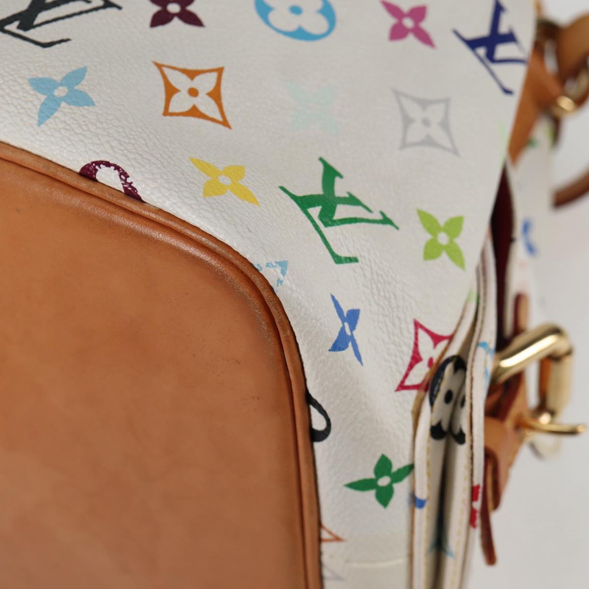 LOUIS VUITTON Monogram Multicolor Petit Noe Bag White M42229 LV Auth 136626V