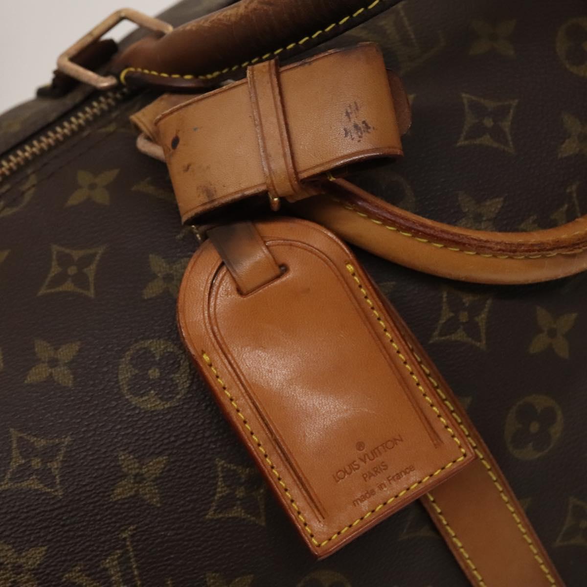 LOUIS VUITTON Monogram Keepall 55 Boston Bag M41424 LV Auth 136634