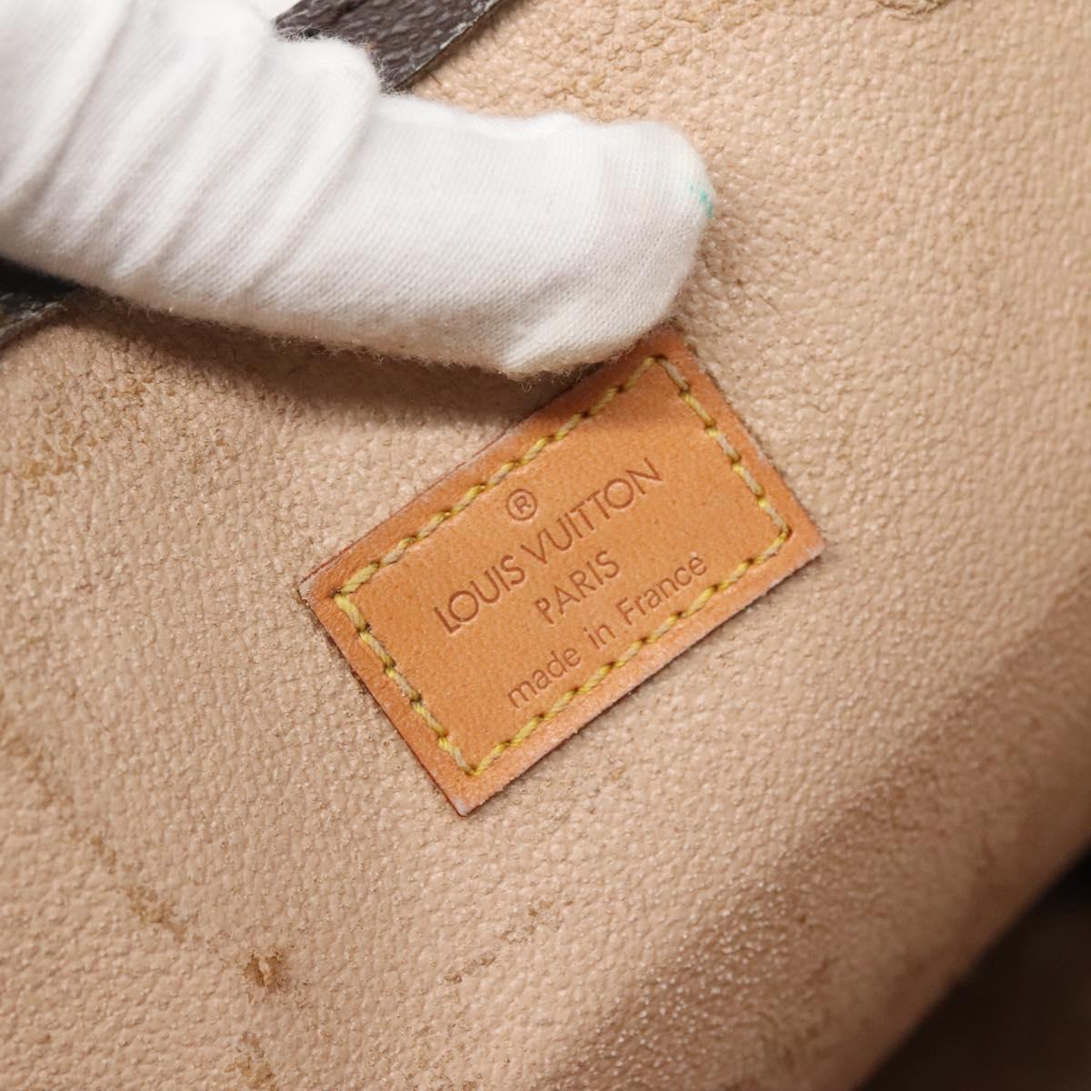 LOUIS VUITTON Monogram Sac Plat Hand Bag M51140 LV Auth 136656