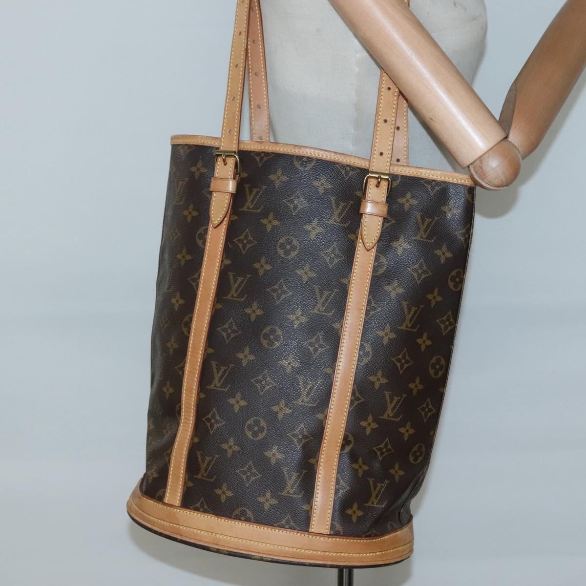LOUIS VUITTON Monogram Bucket GM Shoulder Bag M42236 LV Auth 136660
