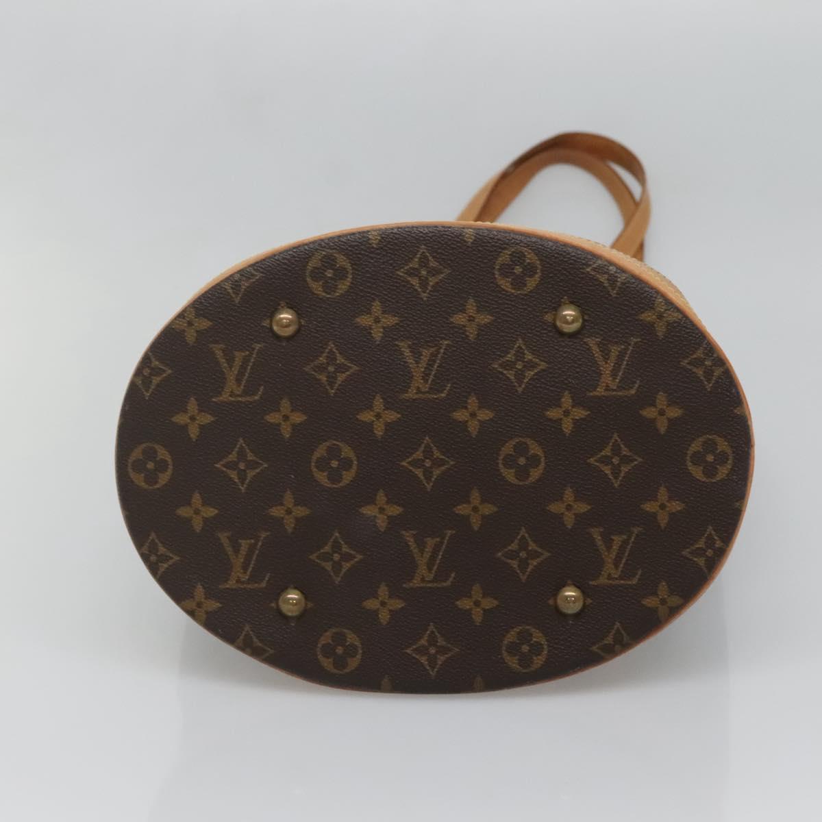 LOUIS VUITTON Monogram Bucket GM Shoulder Bag M42236 LV Auth 136660