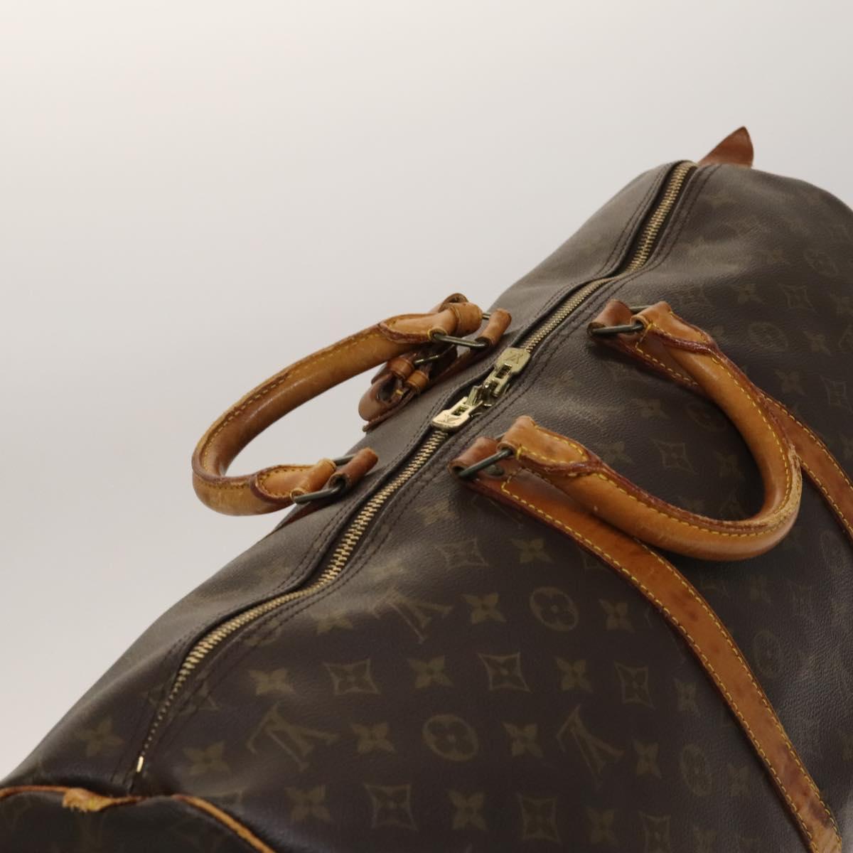 LOUIS VUITTON Monogram Keepall 55 Boston Bag M41424 LV Auth 136675