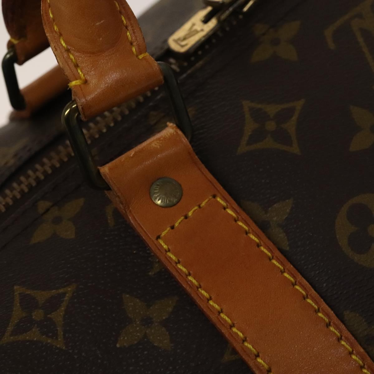 LOUIS VUITTON Monogram Keepall 60 Boston Bag M41422 LV Auth 136677