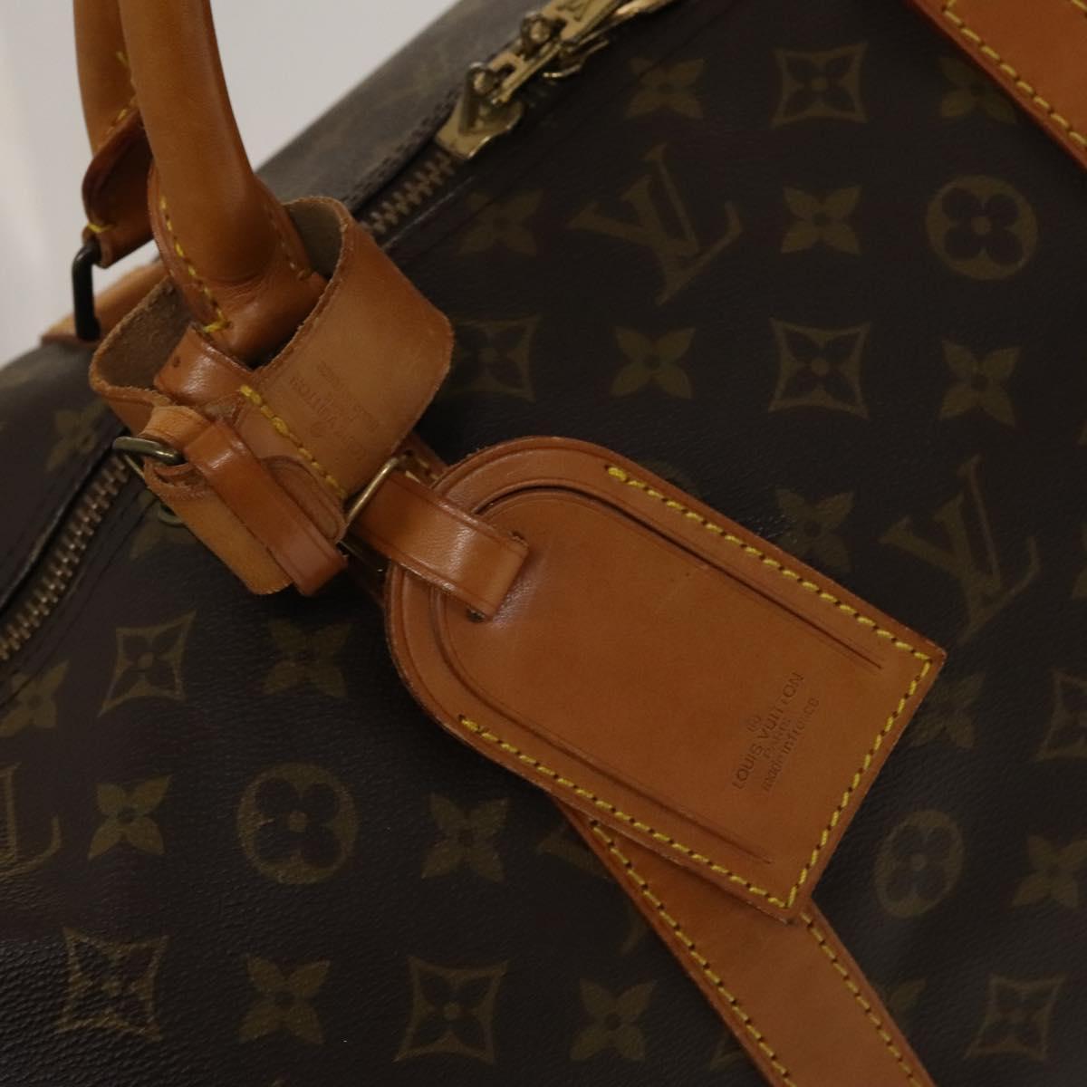 LOUIS VUITTON Monogram Keepall 60 Boston Bag M41422 LV Auth 136677