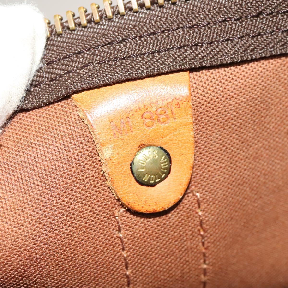 LOUIS VUITTON Monogram Keepall 60 Boston Bag M41422 LV Auth 136677