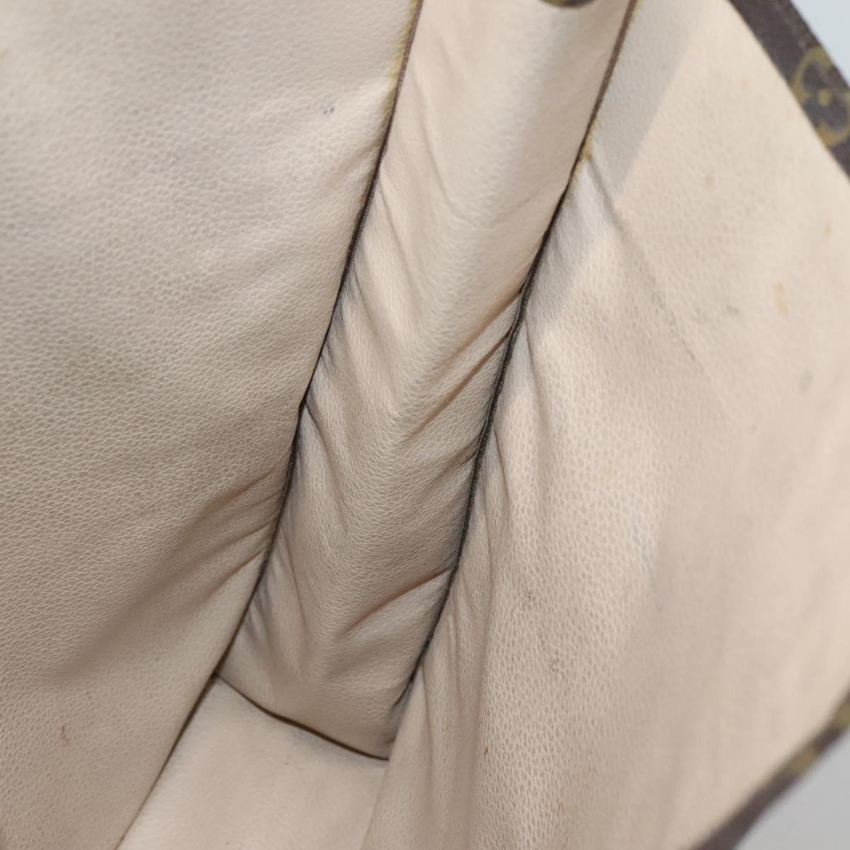 LOUIS VUITTON Monogram Sac Plat Hand Bag M51140 LV Auth 136681