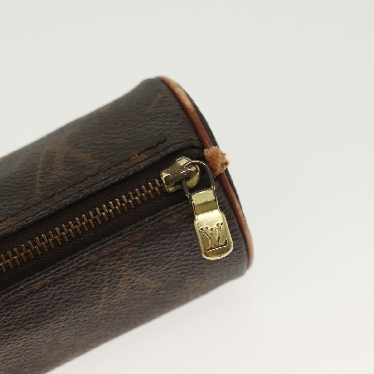 LOUIS VUITTON Monogram Papillon Pouch LV Auth 136696