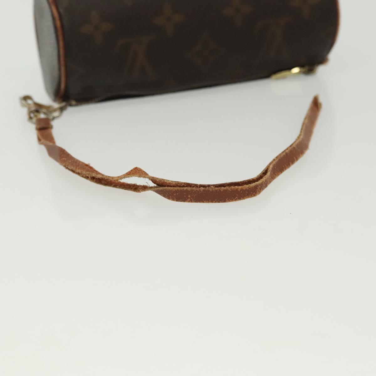LOUIS VUITTON Monogram Papillon Pouch LV Auth 136696