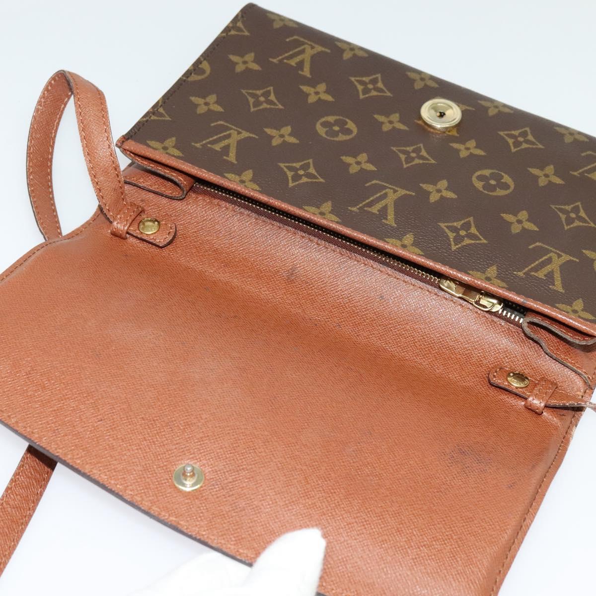 LOUIS VUITTON Monogram Bordeaux 24 Shoulder Bag M51798 LV Auth 136697