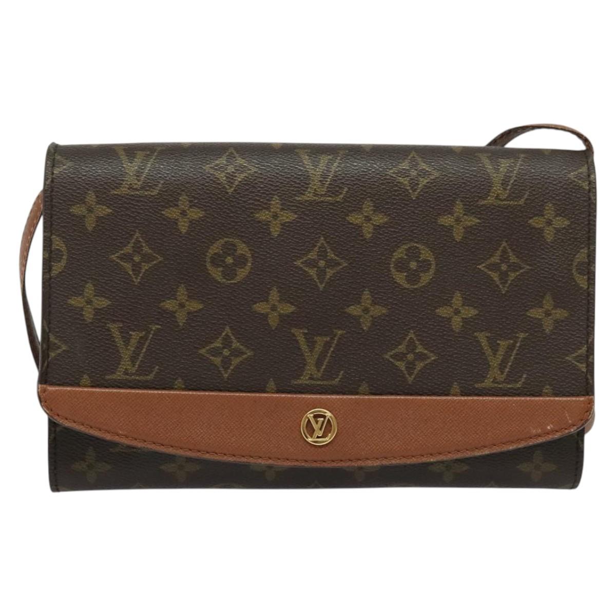 LOUIS VUITTON Monogram Bordeaux 24 Shoulder Bag M51798 LV Auth 136697