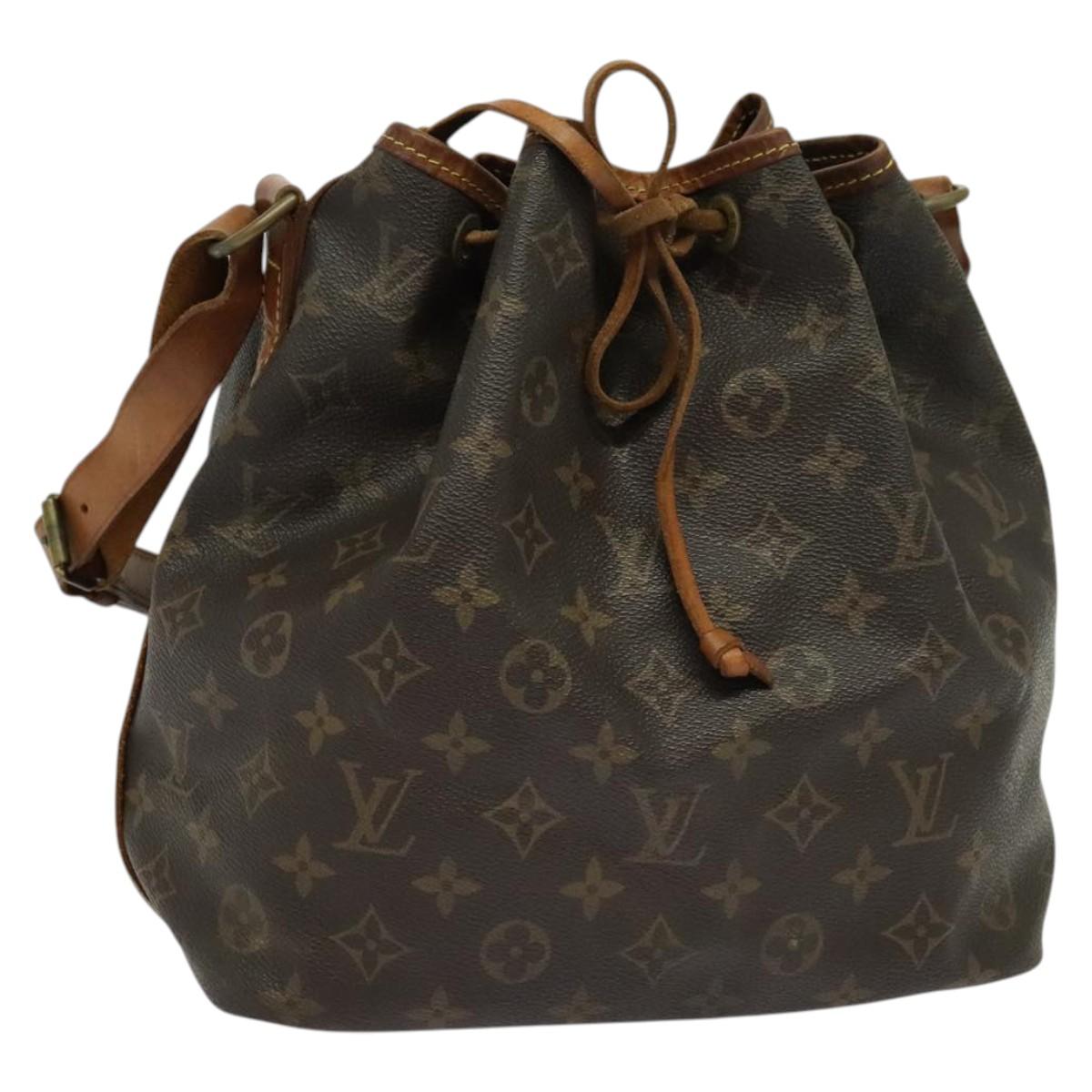 LOUIS VUITTON Monogram Petit Noe Shoulder Bag M42226 LV Auth 136705