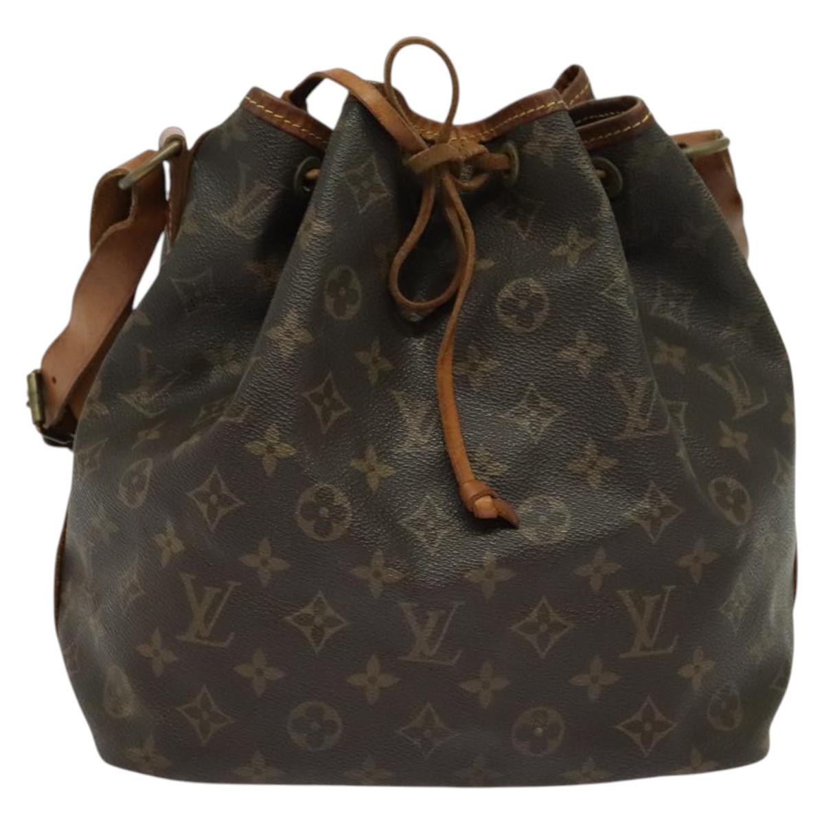 LOUIS VUITTON Monogram Petit Noe Shoulder Bag M42226 LV Auth 136705