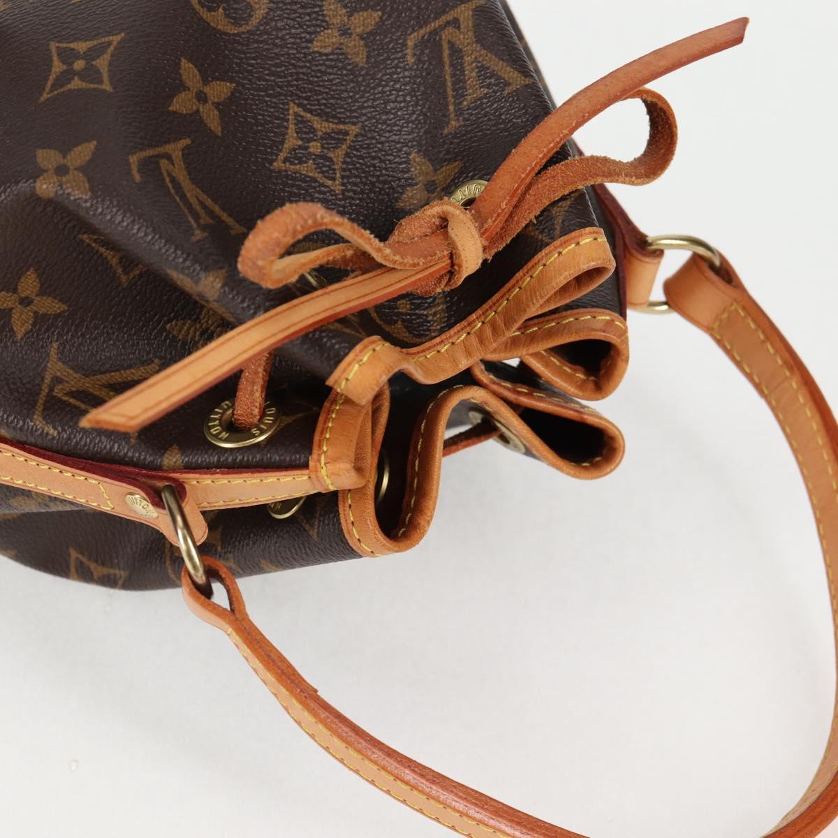 LOUIS VUITTON Monogram Mini Noe Hand Bag M42227 LV Auth 136706V