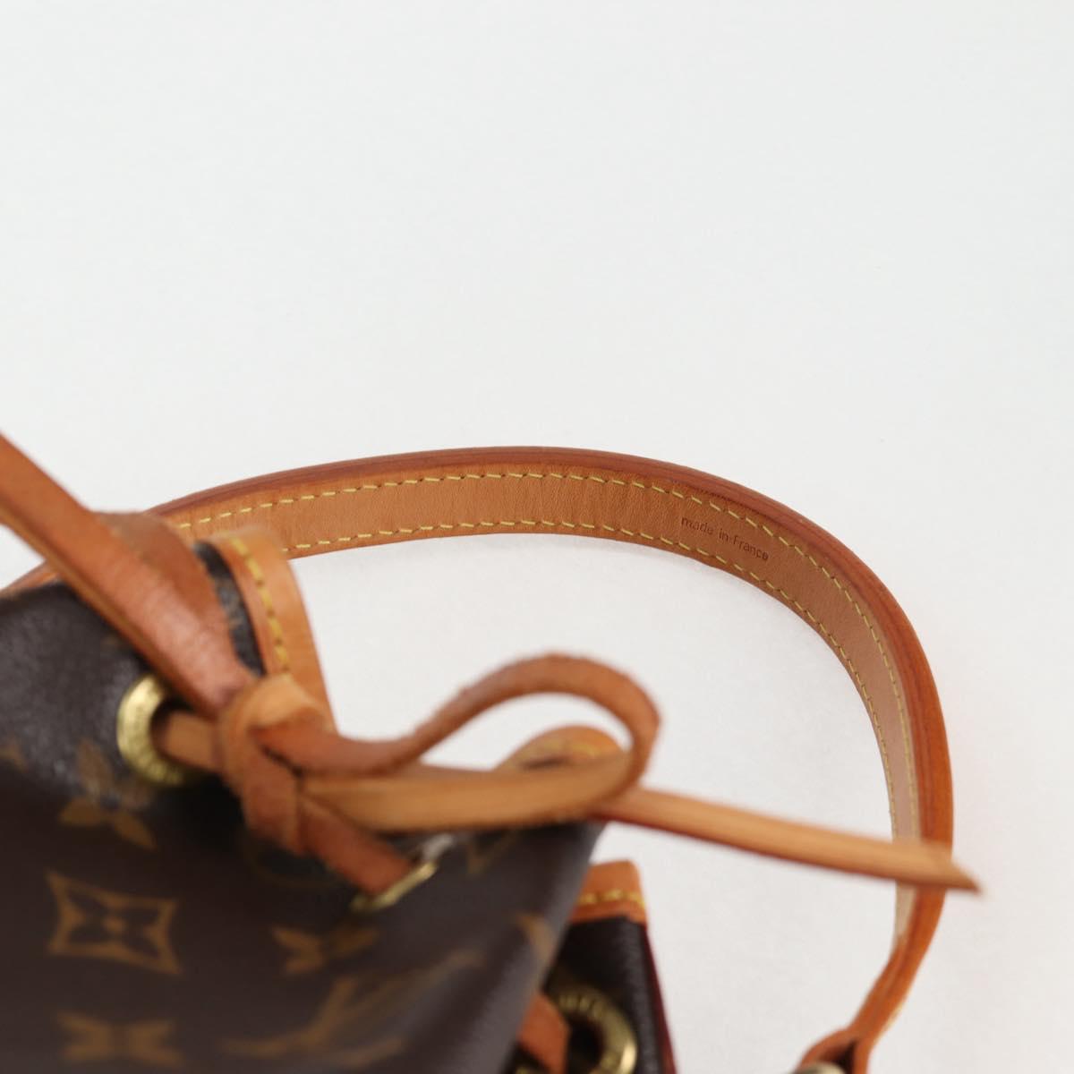 LOUIS VUITTON Monogram Mini Noe Hand Bag M42227 LV Auth 136706V