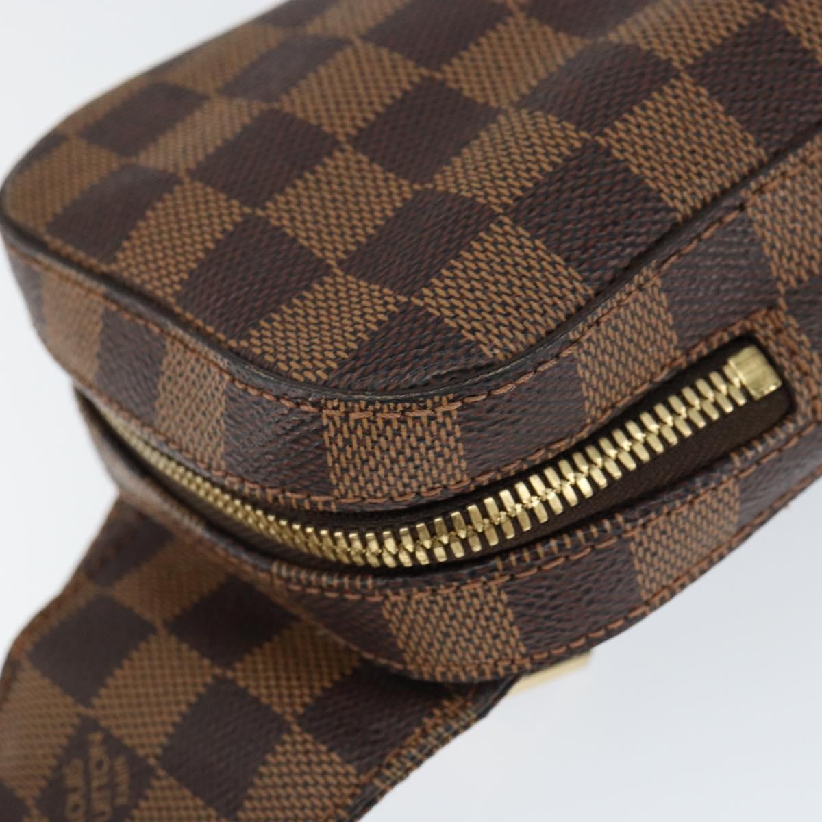 LOUIS VUITTON Damier Ebene Geronimos Shoulder Bag N51994 LV Auth 136720