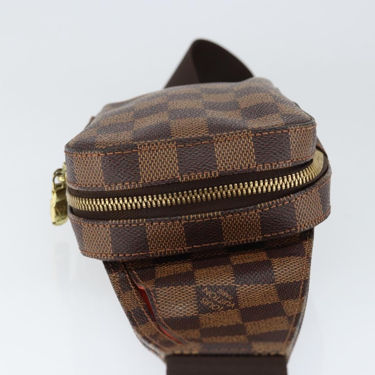 LOUIS VUITTON Damier Ebene Geronimos Shoulder Bag N51994 LV Auth 136720