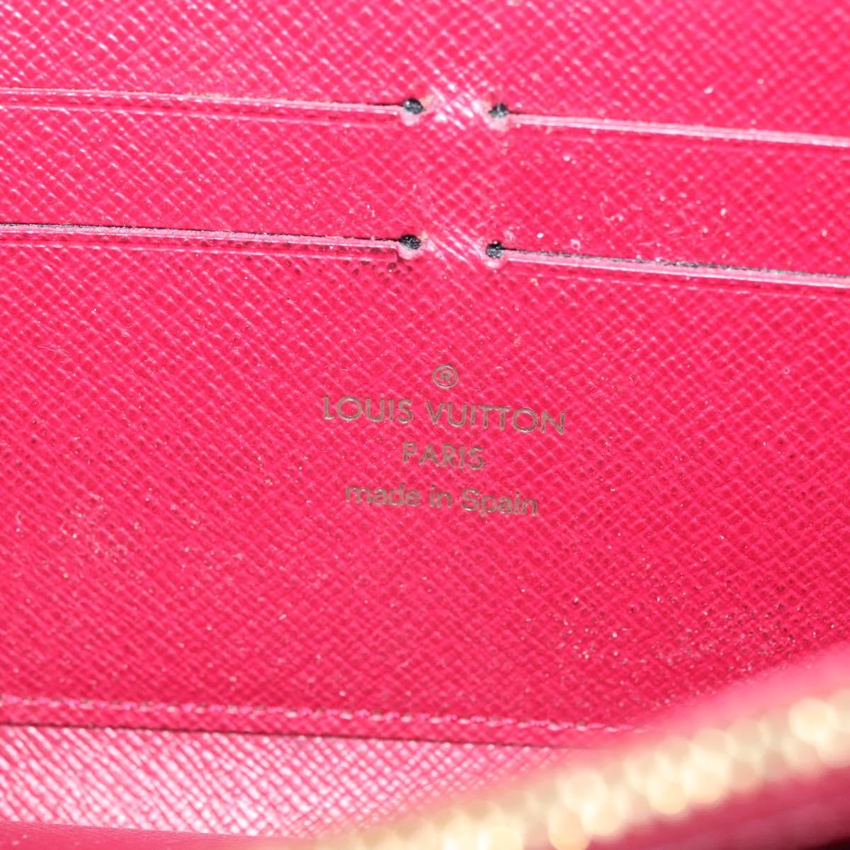 LOUIS VUITTON Monogram Multicolor Zippy Wallet White M60241 LV Auth 136736