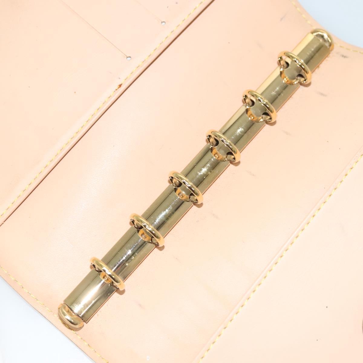 LOUIS VUITTON Multicolor Agenda PM Day Planner Cover White R21074 Auth 136737