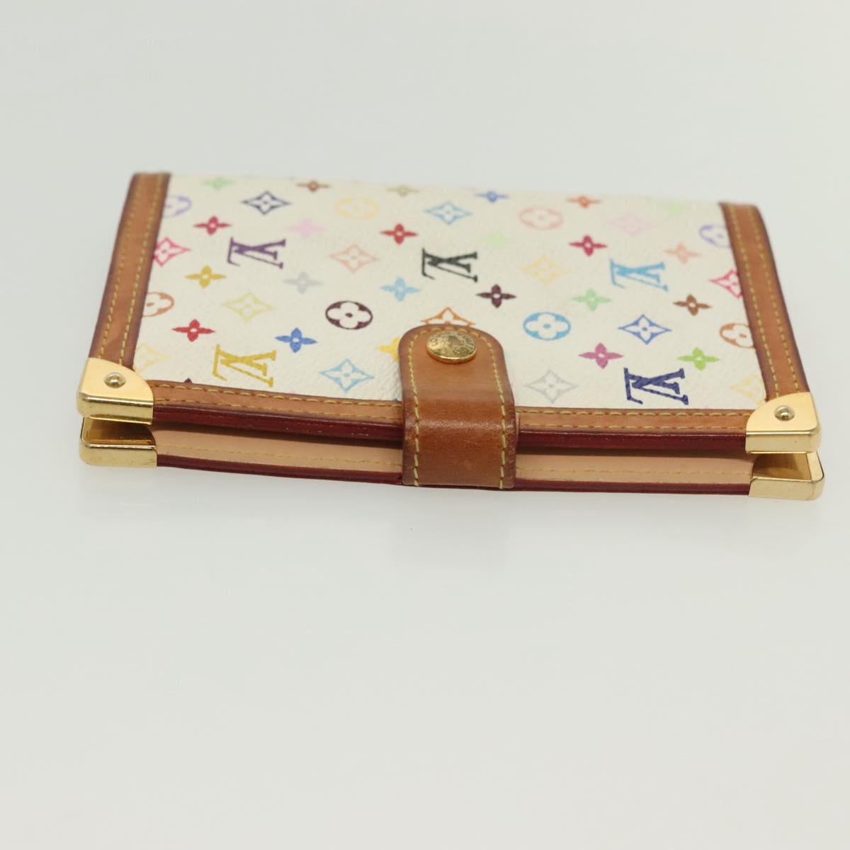 LOUIS VUITTON Multicolor Agenda PM Day Planner Cover White R21074 Auth 136737