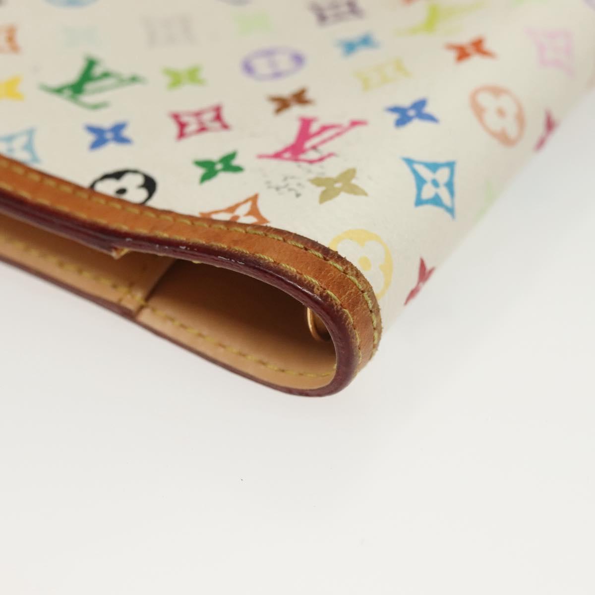 LOUIS VUITTON Multicolor Agenda PM Day Planner Cover White R21074 Auth 136738