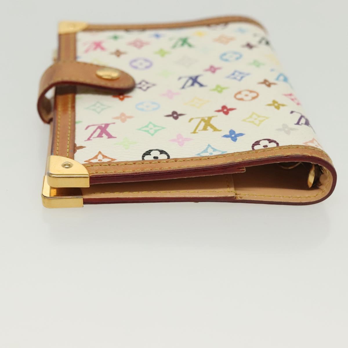 LOUIS VUITTON Multicolor Agenda PM Day Planner Cover White R21074 Auth 136738