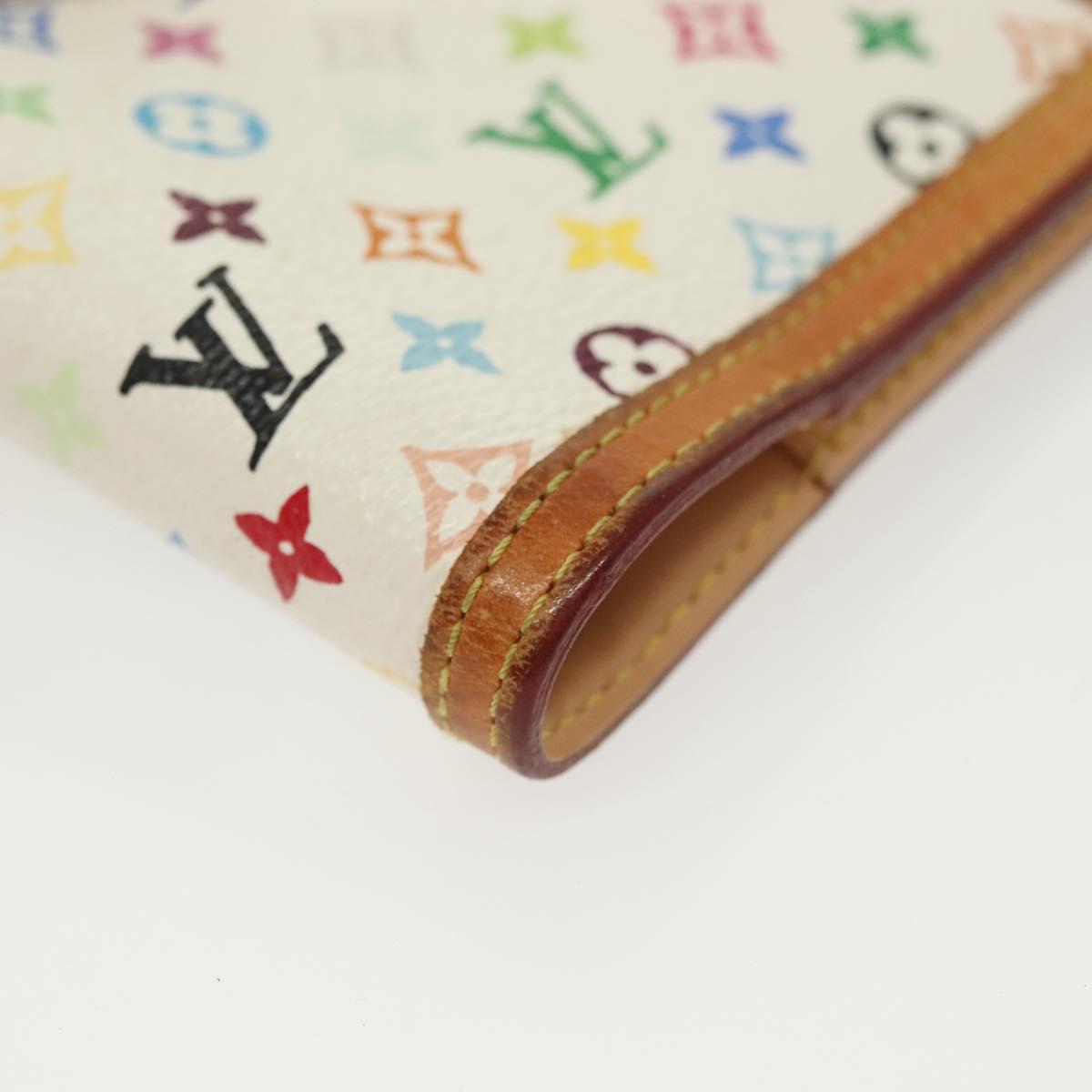 LOUIS VUITTON Multicolor Agenda PM Day Planner Cover White R21074 Auth 136738