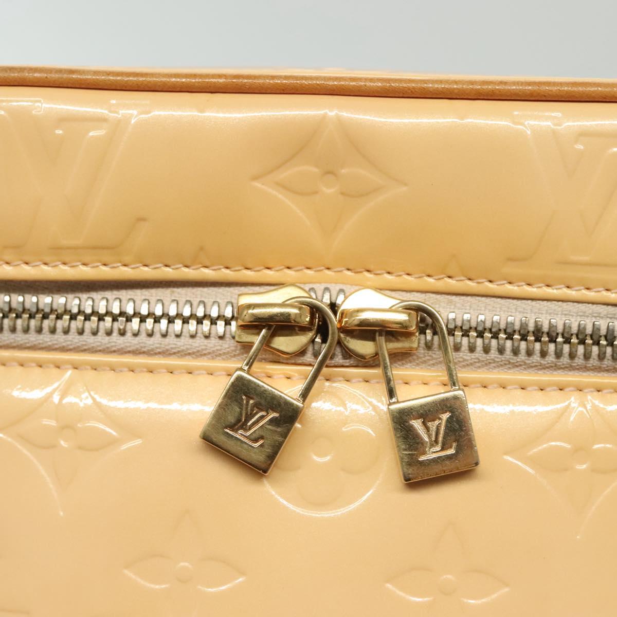 LOUIS VUITTON Vernis Sullivan Vertical Bag Marshmallow Pink M91298 Auth 136758