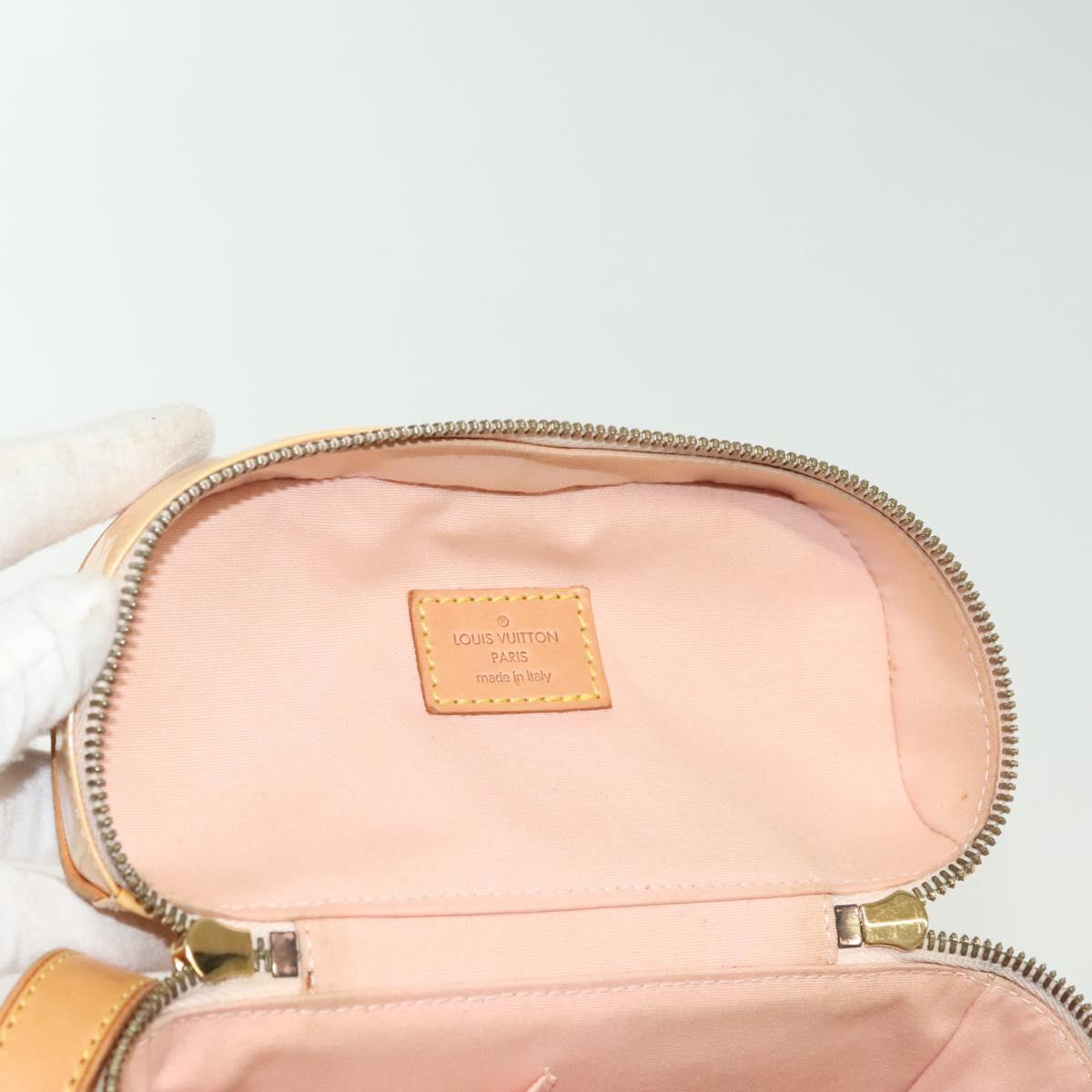 LOUIS VUITTON Vernis Sullivan Vertical Bag Marshmallow Pink M91298 Auth 136758