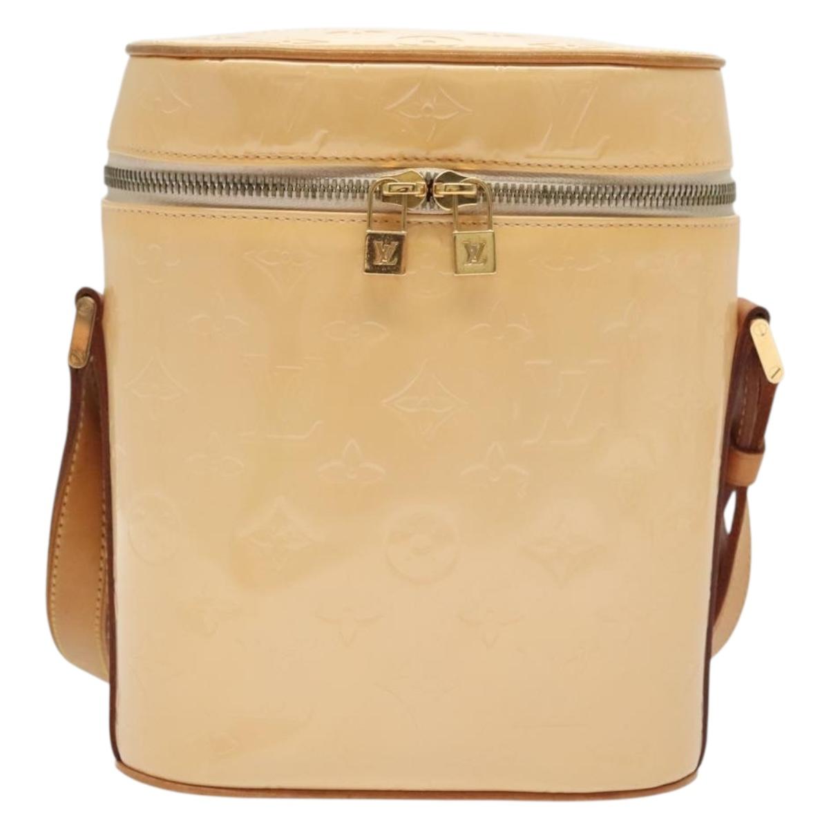 LOUIS VUITTON Vernis Sullivan Vertical Bag Marshmallow Pink M91298 Auth 136758