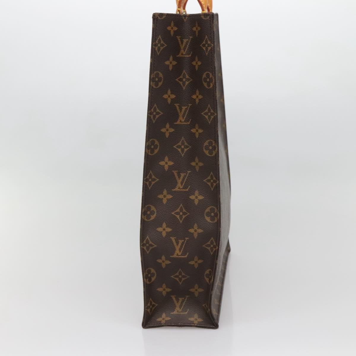 LOUIS VUITTON Monogram Sac Plat Hand Bag M51140 LV Auth 136768
