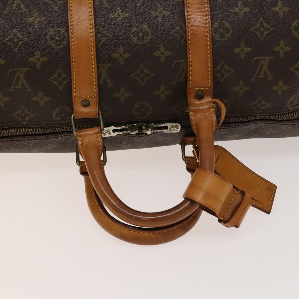 LOUIS VUITTON Monogram Keepall Bandouliere 45 Boston Bag M41418 LV Auth 136778