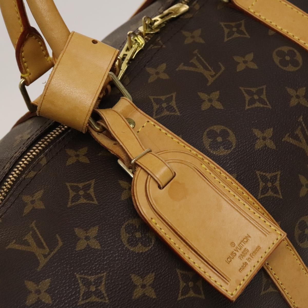 LOUIS VUITTON Monogram Keepall 55 Boston Bag M41424 LV Auth 136782