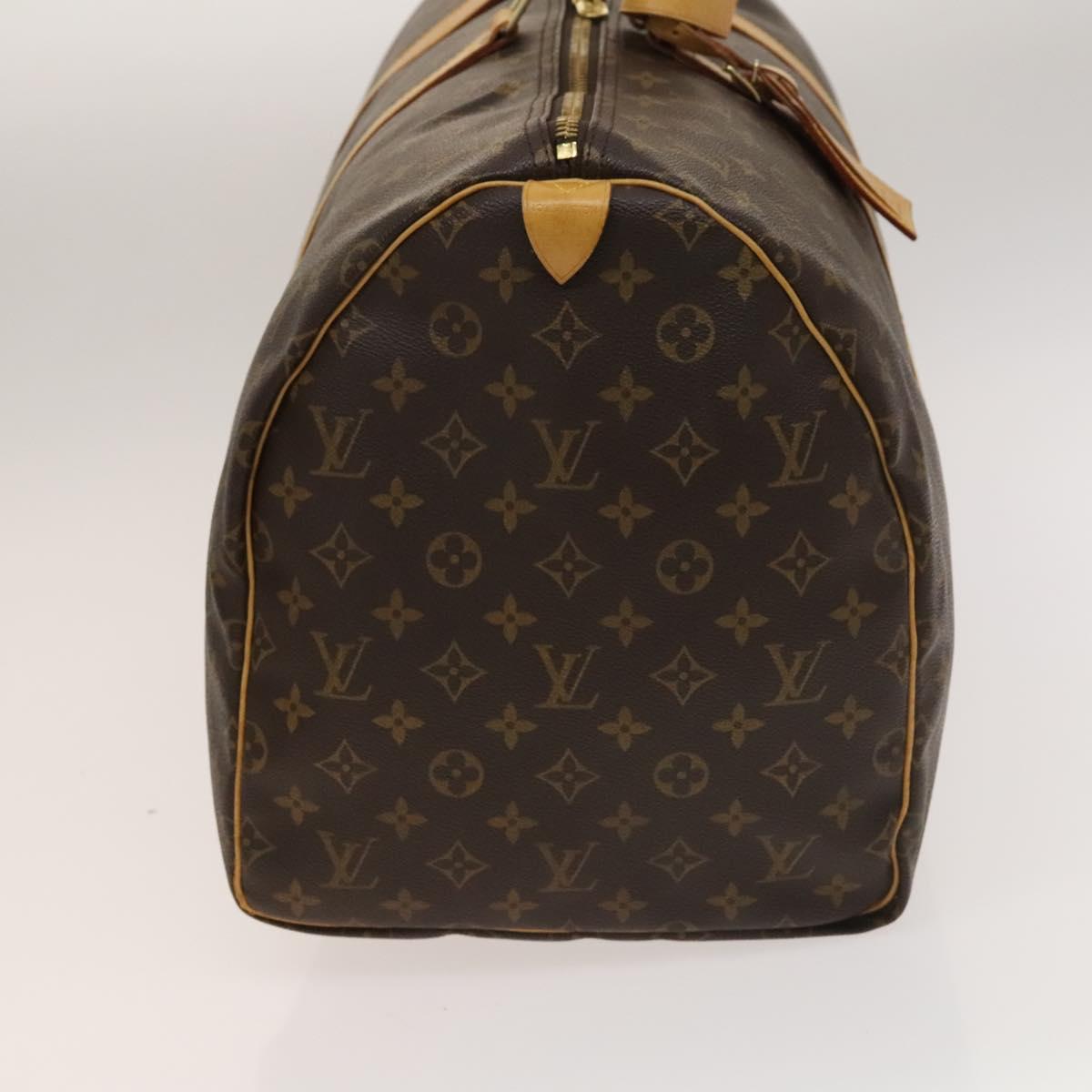 LOUIS VUITTON Monogram Keepall 55 Boston Bag M41424 LV Auth 136782
