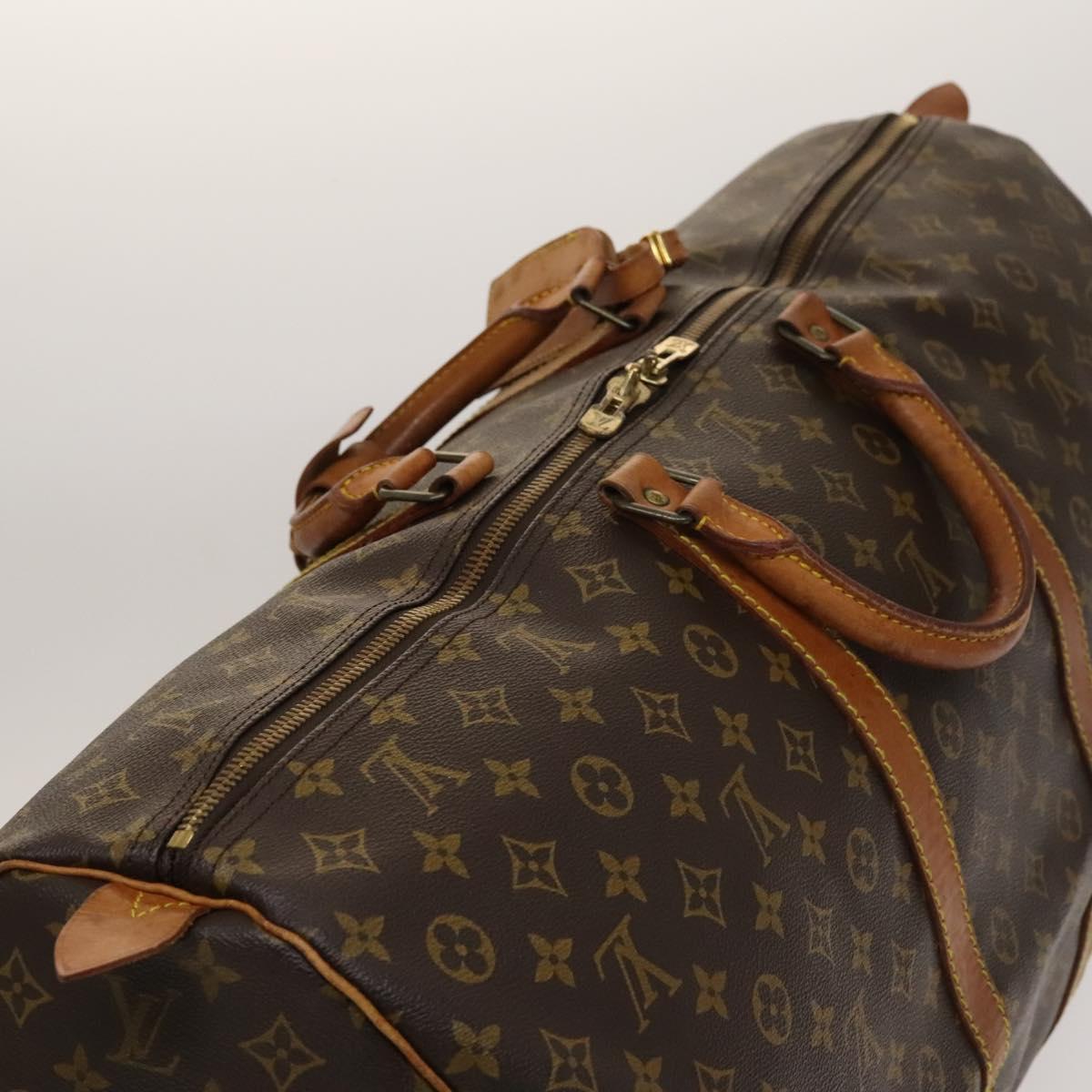 LOUIS VUITTON Monogram Keepall 60 Boston Bag M41422 LV Auth 136786