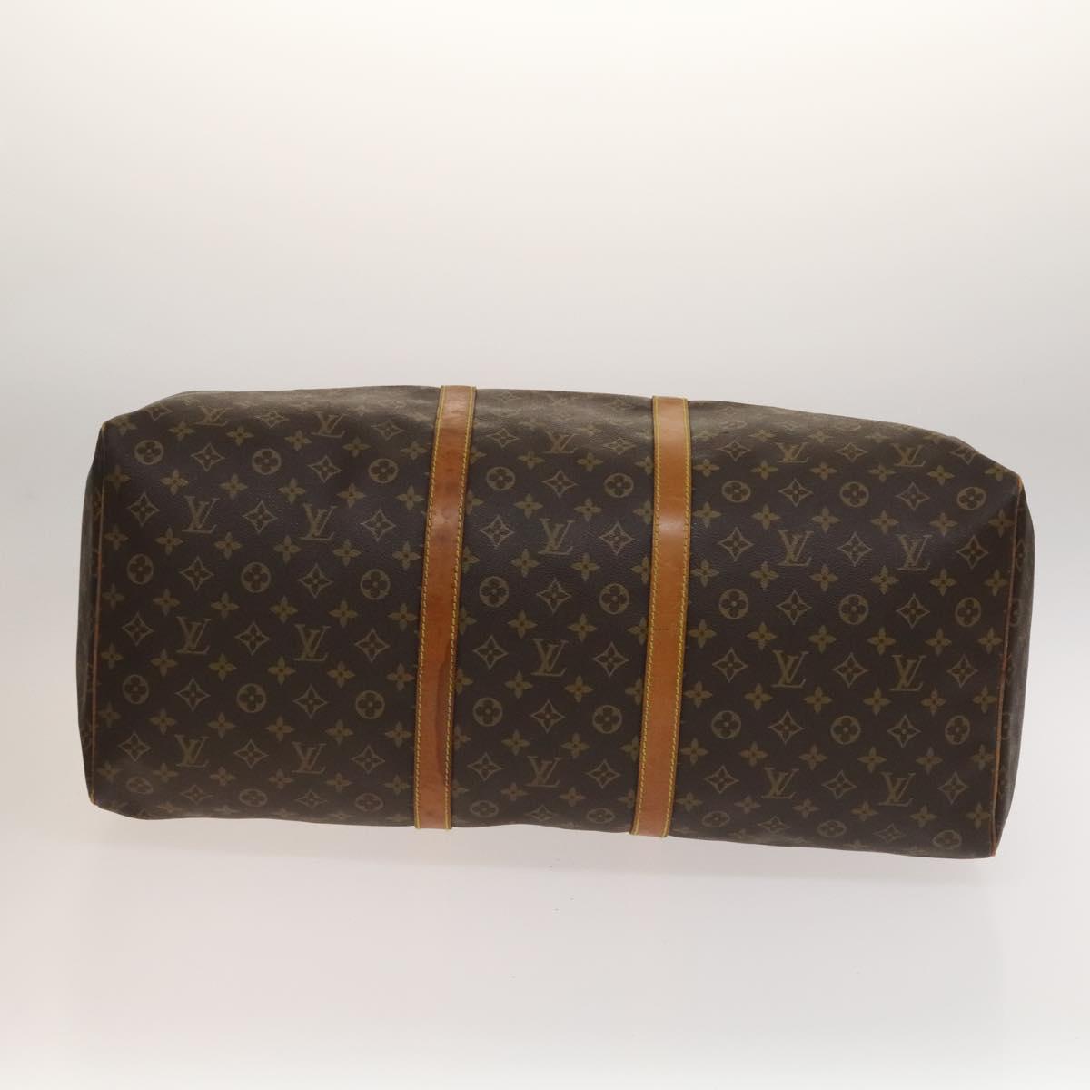 LOUIS VUITTON Monogram Keepall 60 Boston Bag M41422 LV Auth 136786