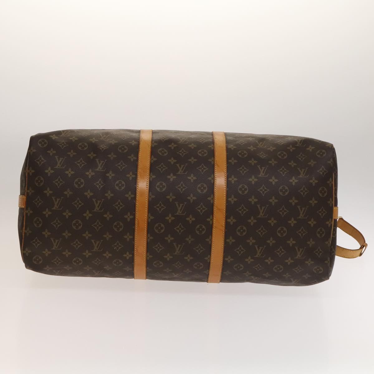 LOUIS VUITTON Monogram Keepall Bandouliere 60 Boston Bag M41412 LV Auth 136788