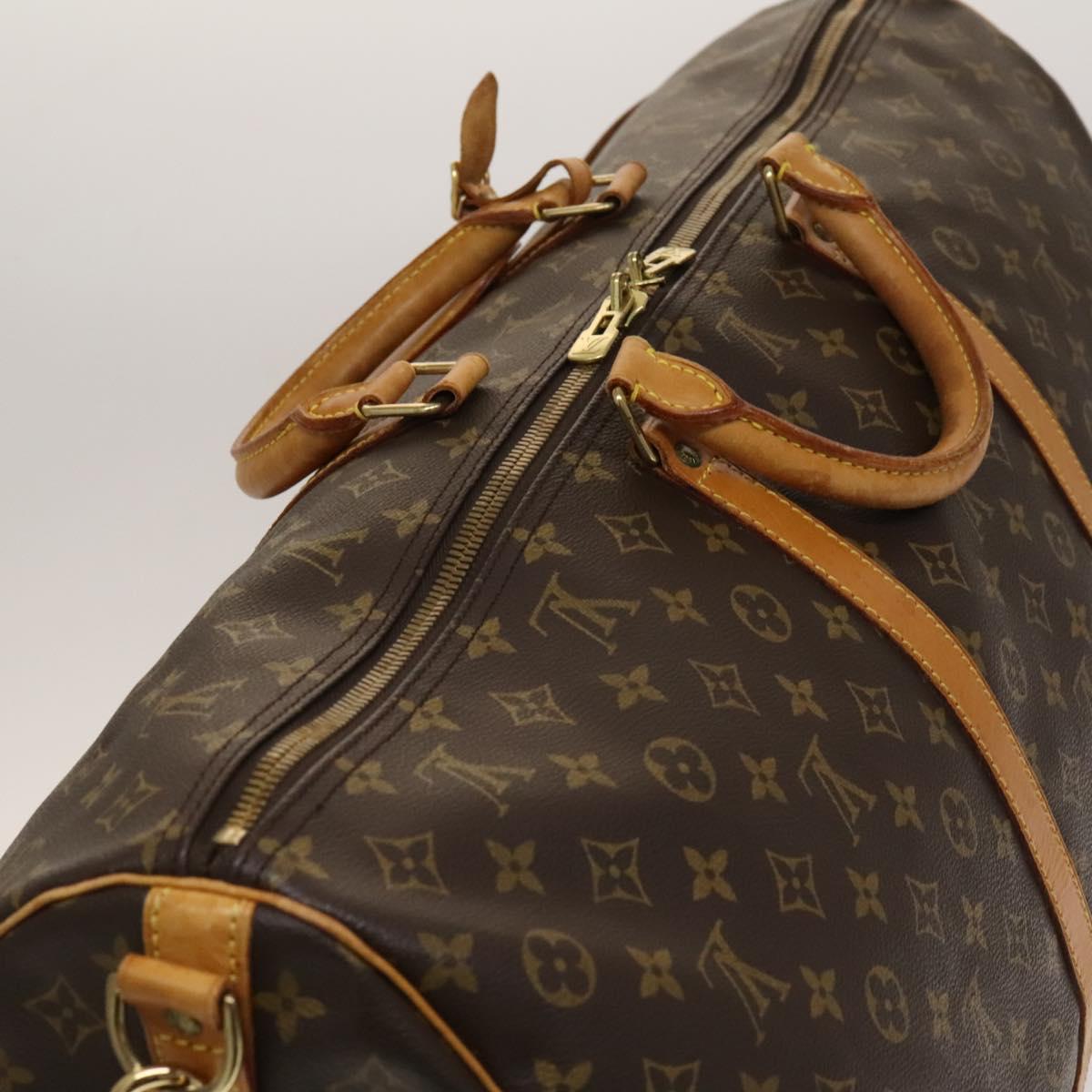 LOUIS VUITTON Monogram Keepall Bandouliere 60 Boston Bag M41412 LV Auth 136788