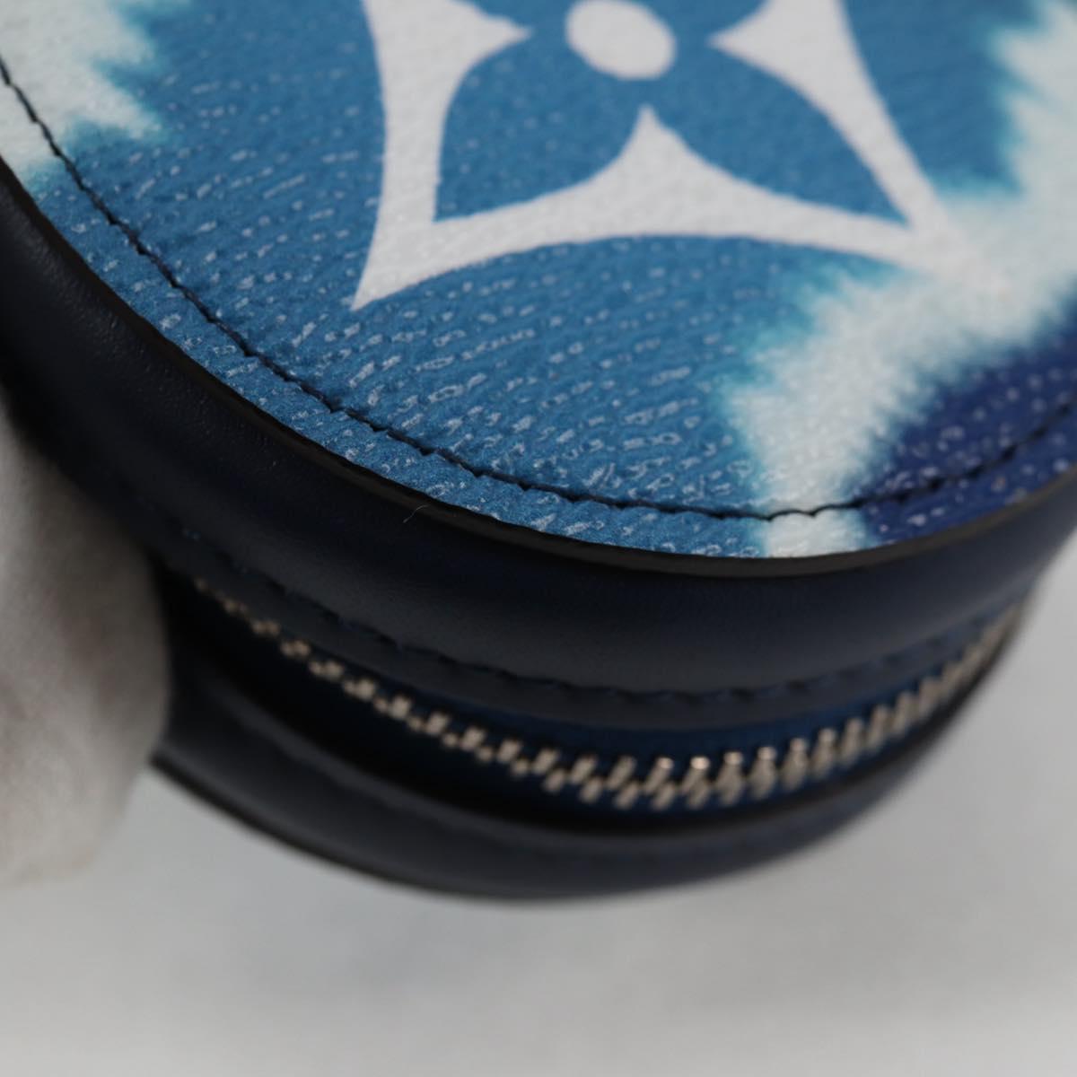 LOUIS VUITTON Monogram Escal Earphone Accessory Case Blue GI0491 LV Auth 136795M