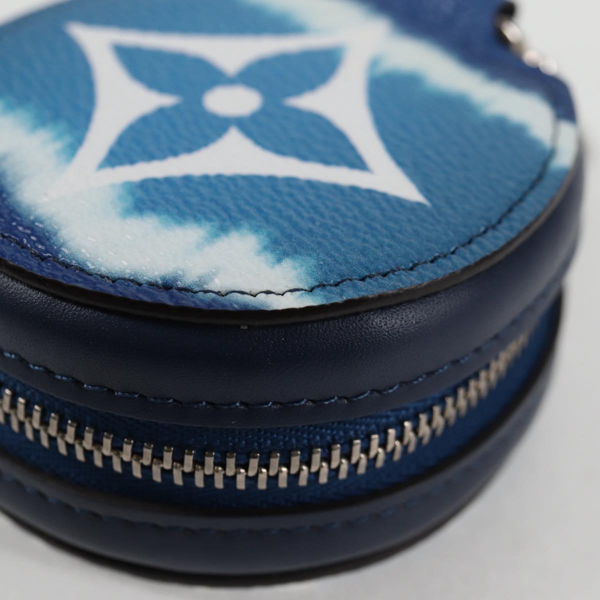 LOUIS VUITTON Monogram Escal Earphone Accessory Case Blue GI0491 LV Auth 136795M