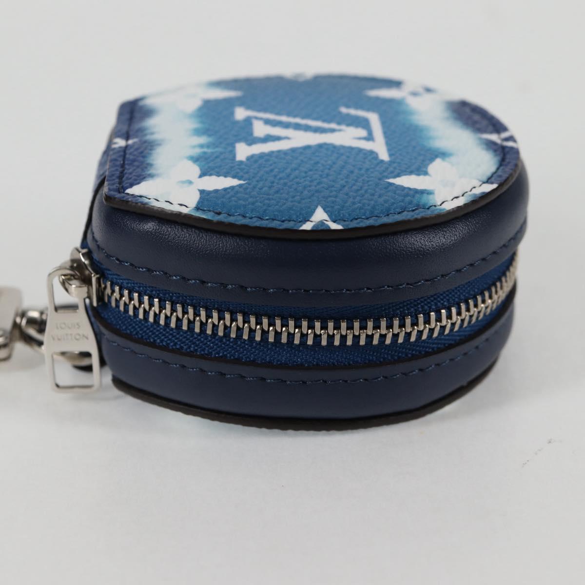 LOUIS VUITTON Monogram Escal Earphone Accessory Case Blue GI0491 LV Auth 136795M