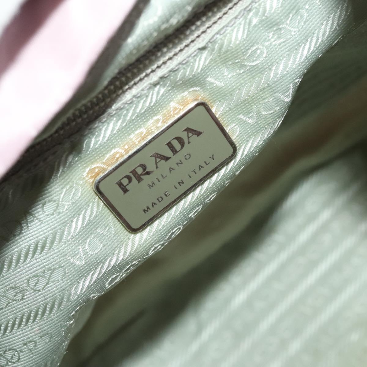 PRADA Backpack Nylon Pink Silver Auth 136807