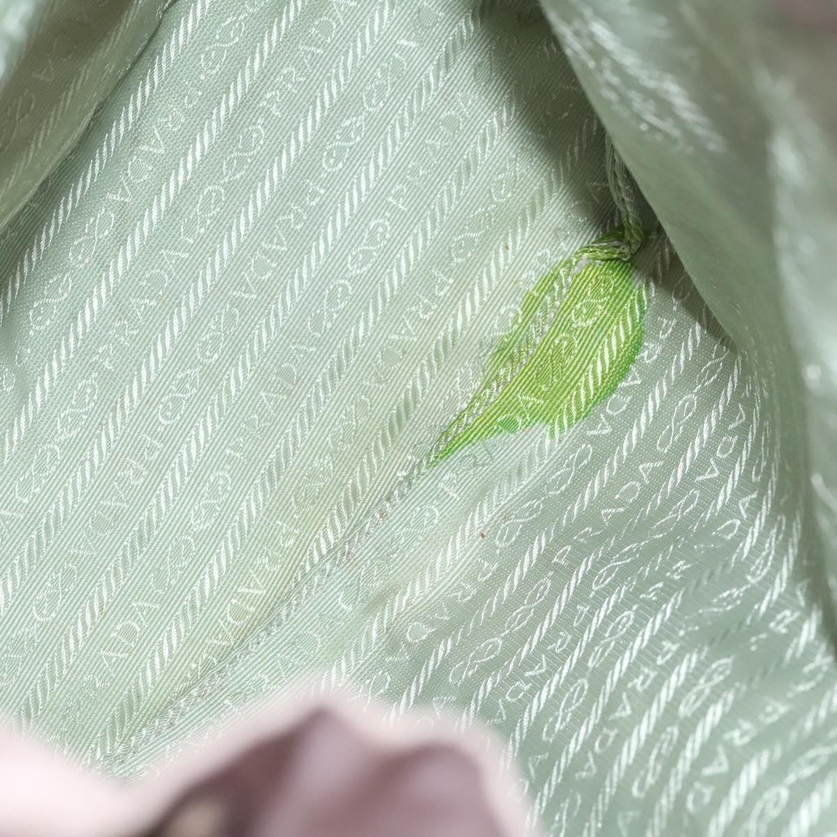 PRADA Backpack Nylon Pink Silver Auth 136807