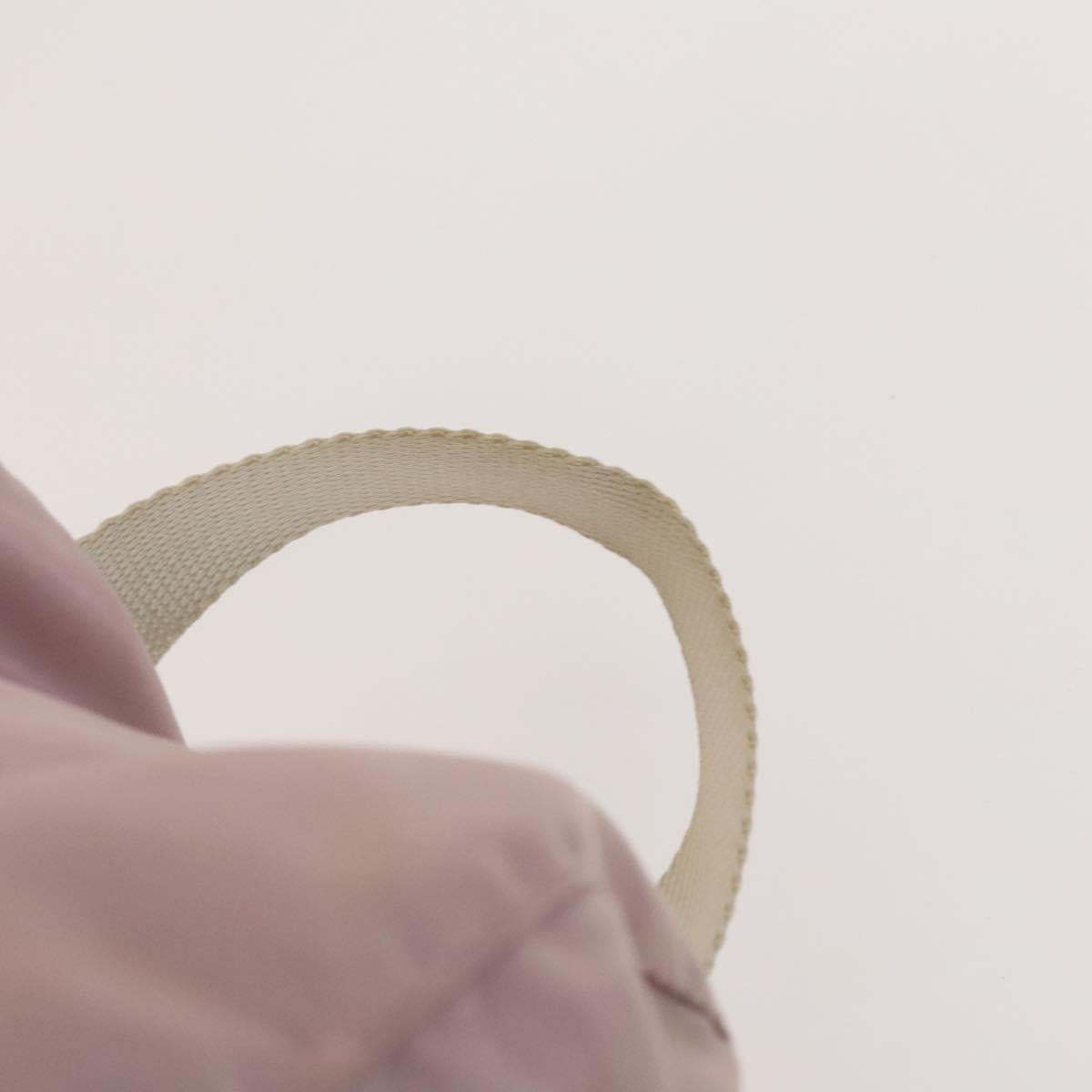 PRADA Backpack Nylon Pink Silver Auth 136807