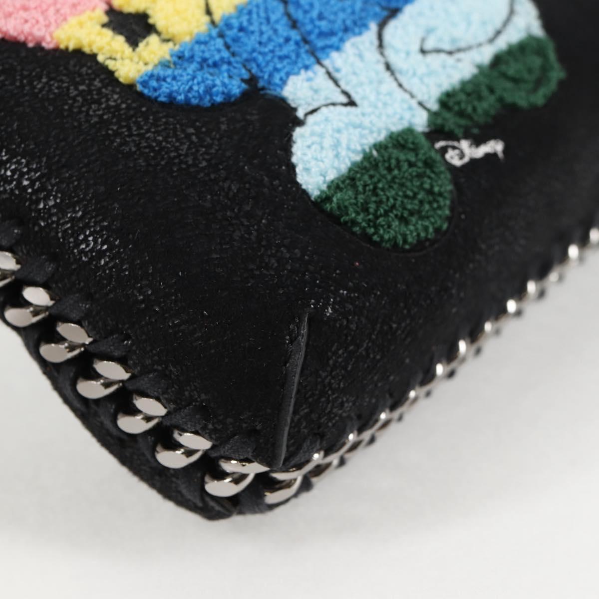 Stella MacCartney Chain Fabera Bag Suede Disney Collaboration Black Auth 136810M