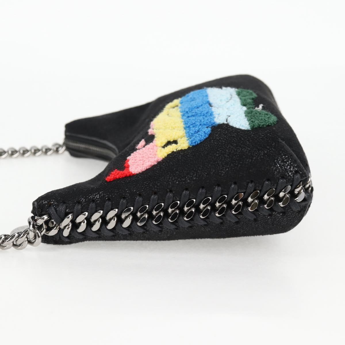 Stella MacCartney Chain Fabera Bag Suede Disney Collaboration Black Auth 136810M